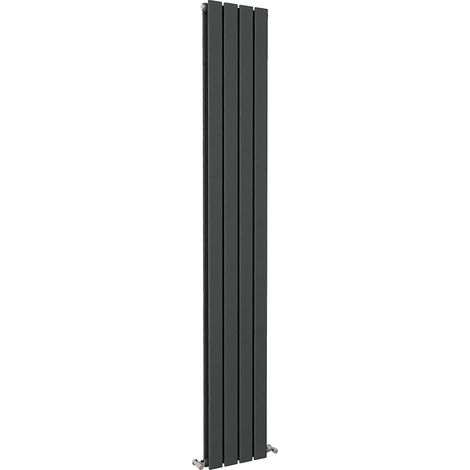 SKY Bathroom Flat Panel Radiator Vertical 1800x272mm Double Anthracite (1/5)