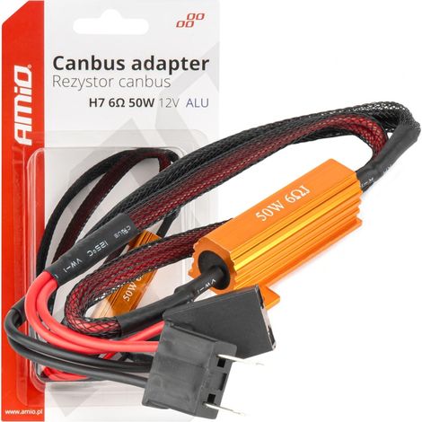 Resistencia Canbus para bombillas LED 6Ω 50W H7 amio-04089 (1/5)