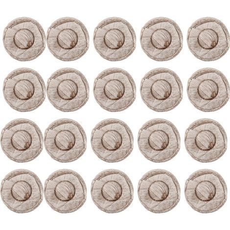 20 pastilles de tourbe de 30 mm pour semis, blocs de terreau, pour la transplantation et la culture de fleurs et légumes au jardin (1/5)