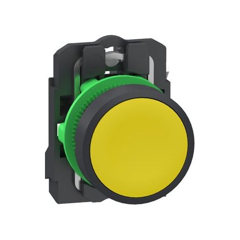 Pulsante momentaneo O22 giallo 1NA Push-In - XB5AA515