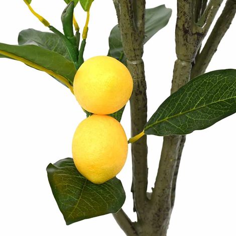 Citronnier artificiel 136 feuilles 120 cm vert CFW961079 (1/5)