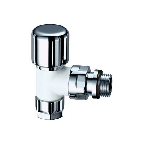 VALVOLA TERMOSTATIZZABILE A SQUADRA TOPFAR- 3/8 Bianco-Cromo- FAR- pezzi 1