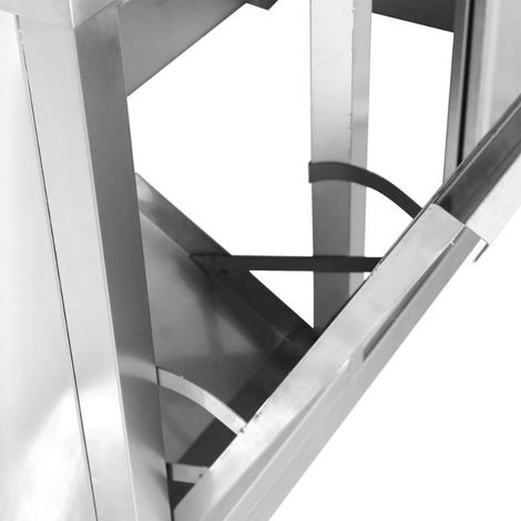 Meuble Plonge 1 Bac avec Dosseret et Poubelle - 1200 x 600 mm (1/5)