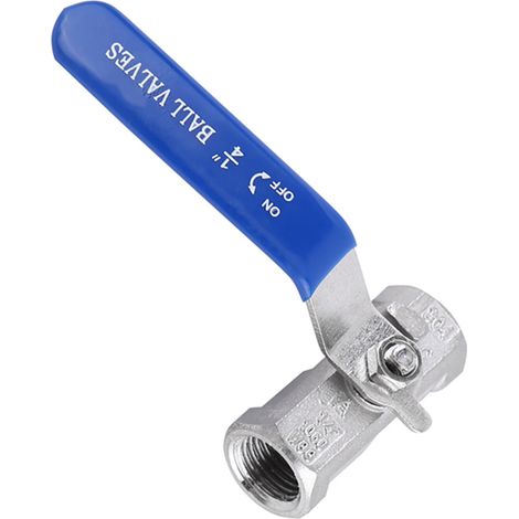 Vanne à bille sanitaire en acier inoxydable 304, filetage femelle droit (1/4" BSP) (1/5)