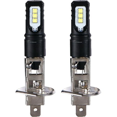 H1 LED-Scheinwerfer-Set 6000K Ultrahellweiß 6000lm (2 x 6000K) – Fernlicht (1/4)