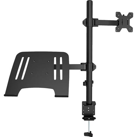 Soporte para monitor con elevador, altura ajustable, rotación de 360°, PL-Negro (1/2)