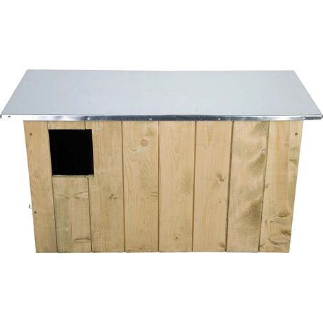 Nichoir chouette effraie en bois robuste – Dimensions 44x85x37 cm – Cloison intérieure pour obscurité – Installation à 6-8 mètres – Best For Birds (1/3)
