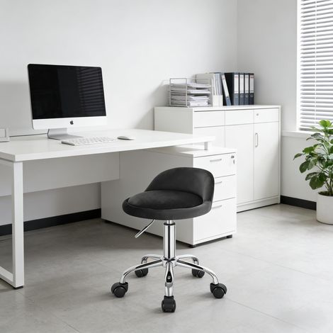 Fauteuil de maquillage et coiffure pivotant, chaise de bureau pratique moderne
