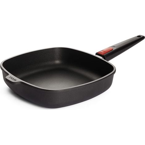 Woll 1626N Nowo - Padella Quadrata in Titanio, 26 x 26 cm, Altezza 6,5 cm, Manico Rimovibile (1/3)