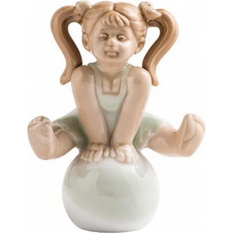 European Style Ceramic Figurine  Details: Painted Green, Glazed, Decorative, for TV Stand (1/5)
