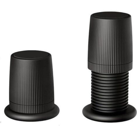 Set mit 2 verstellbaren Möbelgleitern, 76-125 mm, rutschfest, für Sofas, Tische und Bürostühle (schwarz) (1/4)