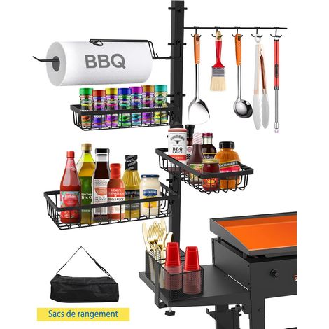 Panier de Barbecue, Accessoires Grille Barbecue pour Camping-Car, Cuisine Camping, extérieur, Idee Cadeau Homme/Papa - (1/5)
