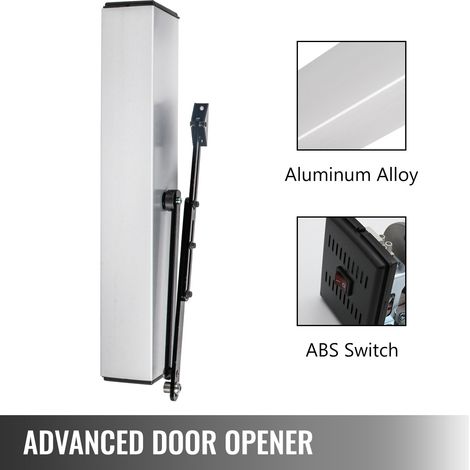 Ferme Porte Hydraulique Force 24 V Fermeture Automatique à Ressort avec Télécommande 10 kg Bras à Glissière 66-120 cm Technologie P… (1/5)