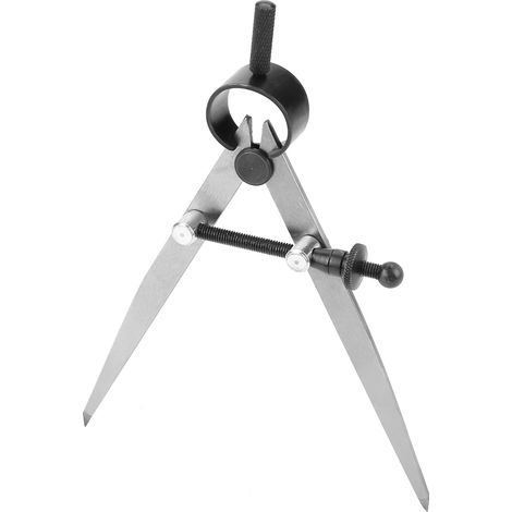Compas de maroquinerie rotatif à ressort de 100 mm pour le travail du cuir et la couture DIY (1/5)