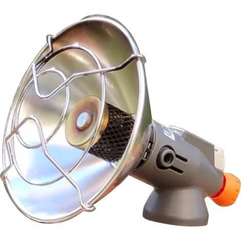 Chauffage de camping en acier inoxydable ABS et aluminium à allumage piézoélectrique Chauffage à gaz pratique à utiliser portable pour la randonnée (1/5)