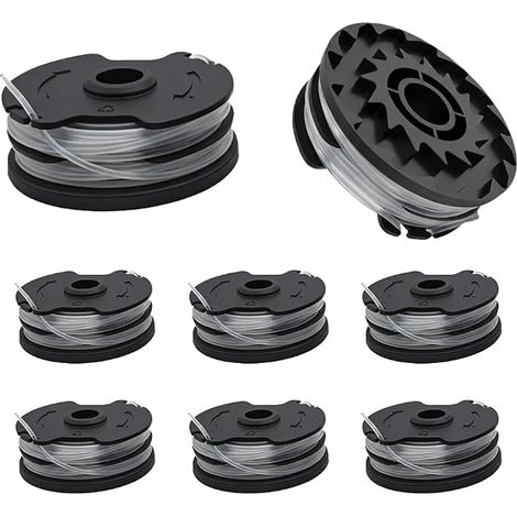 8 carretes de alambre de repuesto compatibles con Parkside PRTA 20-Li A1/B2/C3, PRT 300 A1, PRT 50 A3, 1,65 mm 10 m Cortador de carrete y longitud para PRT 550 A1/A3, PRTA TA 20-Li, C3-IAN 365589 (1/5)
