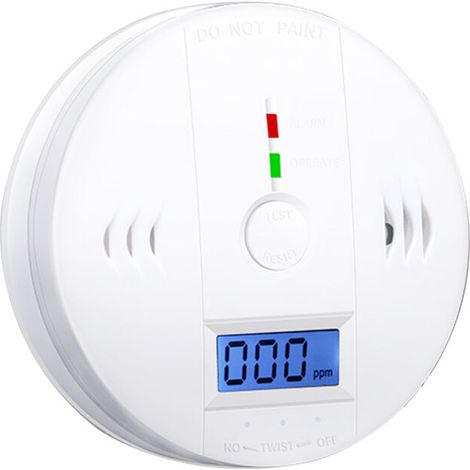Détecteur de monoxyde de carbone à piles avec alarme vocale et écran LCD – DELKEVIC (1/4)