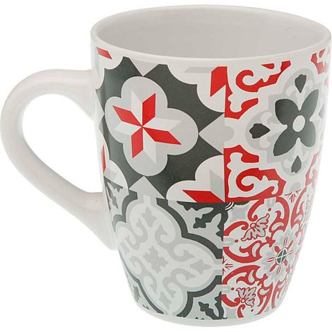 VERSA taza mug porcelana hidra granate , Taza mug porcelana Hidra Granate. -Marca: Versa. -Moderna taza mug de diseño alegre. -Material: porcelana de gran calidad. -Apto para lavav