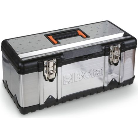 BETA-CP17 CASSETTA IN ACCIAIO INOX E PLASTICA 2 SCOMPARTI 50x20x22H