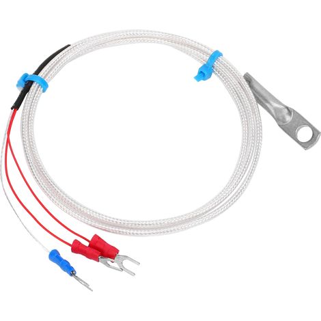 Sonde de température PT100 à thermistance, sonde de mesure de température à trou rond, type patch 3 m