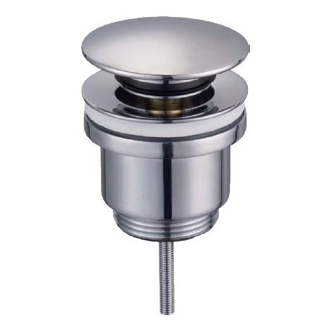 Piletta click clack tonda universale per lavabo e bidet