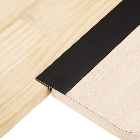 3Pcs Profilés De Transition De Sol En T 4ft x 1.57" En Alliage D'Aluminium Pour Plancher En Vinyle, Bande De Raccord, Carrelage Et Interstices De Sol, Noir Mat (1/5)