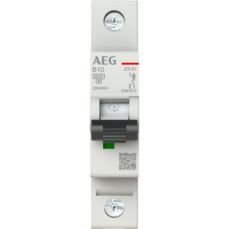 Interruptor AEG elfaplus 6ka b10a 1p 10A 6kA