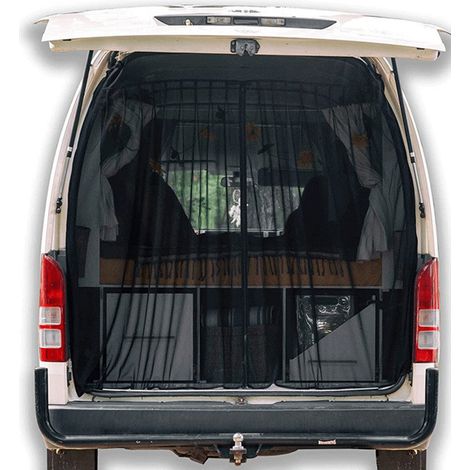 Filet moustiquaire magnétique pour hayon de voiture – Protection anti-moustiques respirante 165x165 cm – Pour SUV, monospace MPV et véhicules hatchback – Idéal camping (1/5)