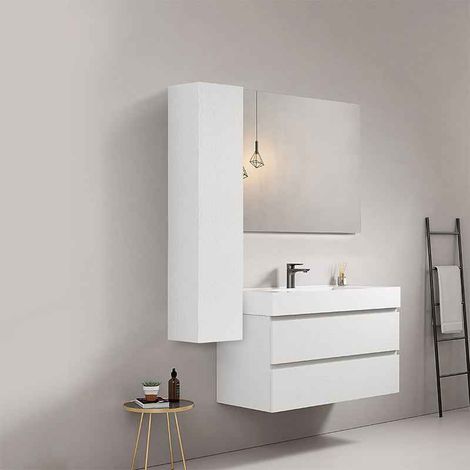 Colonna Sospesa H.120 cm Bianco - Fiji Wood (1/4)
