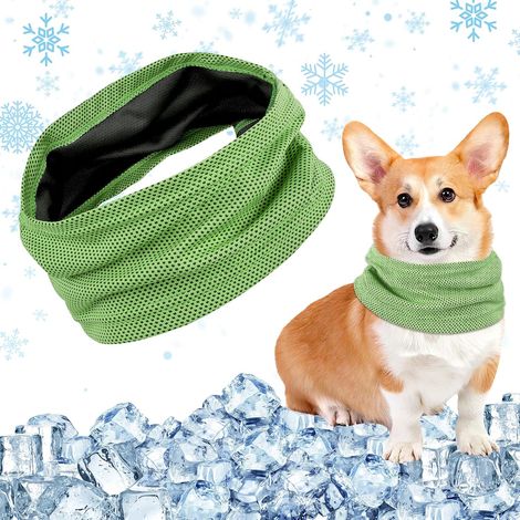 Pañuelo refrescante para perros, collar refrescante, bufanda refrescante para perros, para refrescarse en verano (M) (1/5)
