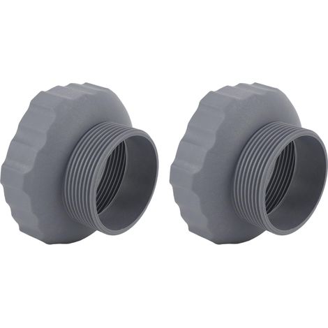 Adaptateur de Tuyau de Piscine en Plastique 11239, 2 Pièces, Adaptateur de Tuyau d'écumoire de Piscine 92 X 50 Mm, Installation Facile, Remplacement pour Piscines Hors Sol 11239 (1/5)
