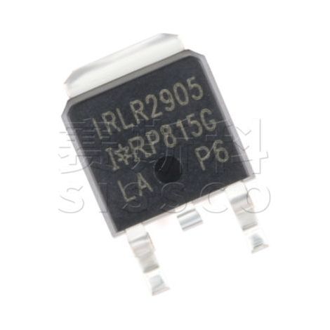 IRLR2905TRPBF IRLR2905 SMD TO-252-2 55V 42A N-channel MOSFET electronic component chip, 5 units.