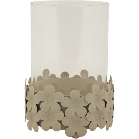 Bougeoir Déco "Dune" 16cm Crème (1/5)