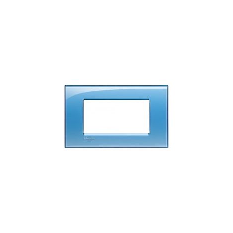 Placque lumineuse 4 modules couleur bleue profonde lna4804ad