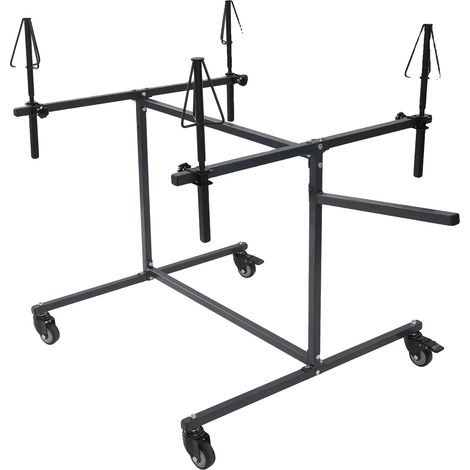 Support de peinture de jante, poignée ergonomique, design rotatif, Noir (1/2)