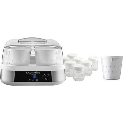 Yaourtière programmable inox 9 pots – Capacité 1,5L – Pour yaourts maison crémeux – Température réglable 30-50°C – Lagrange