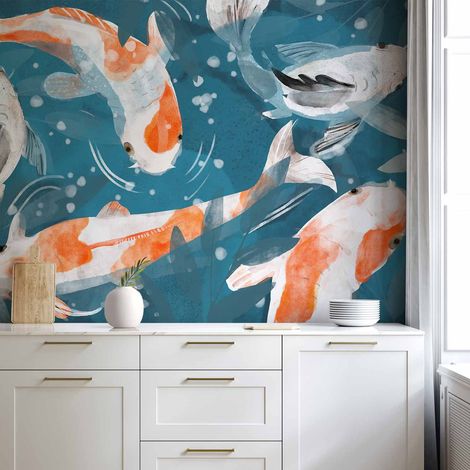 Koi-Fisch-Fototapete – Zweite Variante (1/5)