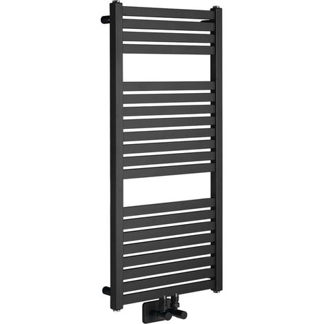 Aqualine - Tondi-Heizelement 45x97 cm, Zentralanschluss, mattschwarz DT456T (1/5)