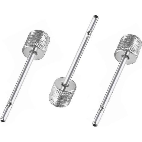 Lot de 10 aiguilles de gonflage pour ballons de basket-ball, netball et rugby. Adaptateur de valve inclus. (1/3)