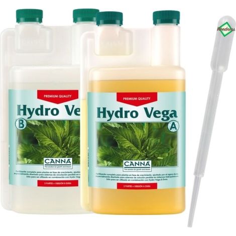 Canna Hydro Vega A B 1 Liter Hydroponik Wachstumsdünger Hydrokultur Pflanzendünger