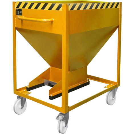 eurokraft pro, Conteneur-silo en forme d'entonnoir, mobile,