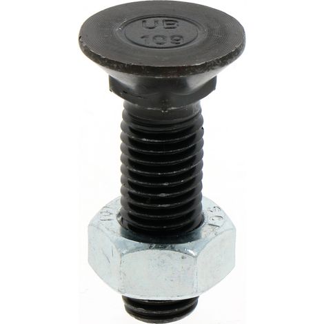 Bullone per aratro con dado M14x2 lunghezza 50mm 10.9 DIN 608 testa Ø28mm aratro 1450810