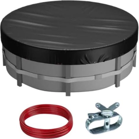 Bâche de protection imperméable pliable et résistante aux UV pour piscine (1/5)