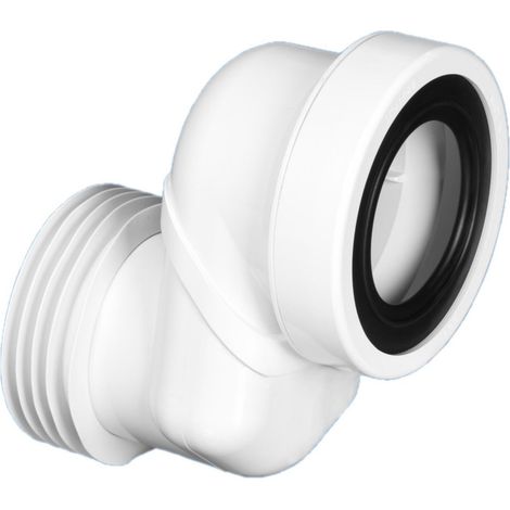 McAlpine Offset 8cm WC Connector in ABS