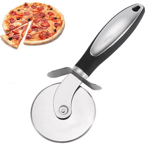 Cortador de pizza Copenhagen, Rodillo para pizza, Acero inoxidable, Rodillo, Acero inoxidable, Cortador de pizza ergonómico, Ligero (1/5)