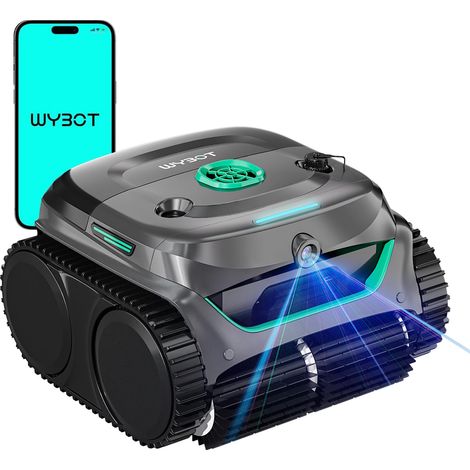 Robot Piscine avec caméra AI et Batterie de 190min, 210m² (1/5)