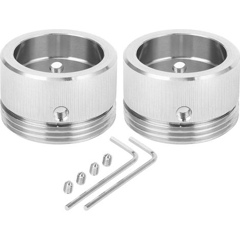 Thermal valve adapter set, RA thermostat in 304 stainless steel with vertical grooves, M30 x 1.5 aspect ratio, 2 pieces (1/5)