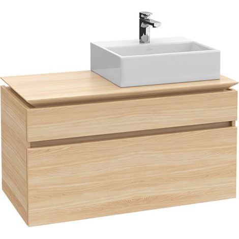 Villeroy & Boch Legato Vanity unit B608, 1000x550x500mm, lavabo destro, colorazione: Bianco Lucido - B60800DH (1/3)