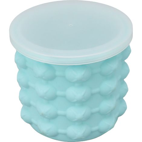 Moule à glaçons double bac à glace en silicone isolant, idéal pour rafraîchir vos cocktails (11,5 x 11,5 x 10 cm / 4,53 x 4,53 x 3,94 pouces).