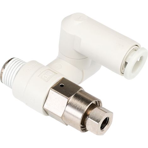 Régulateur de débit SMC ASP, R 1/8 Mâle ( Prix pour 1 )